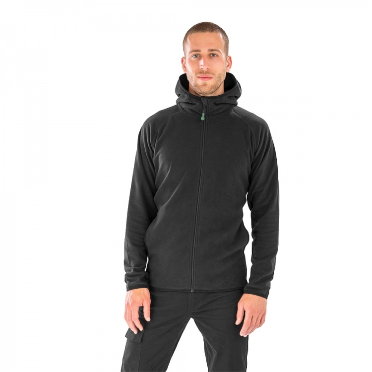 Result Clothing R906X Result Genuine Recycled Hooded Recycled Microfleece Jacket